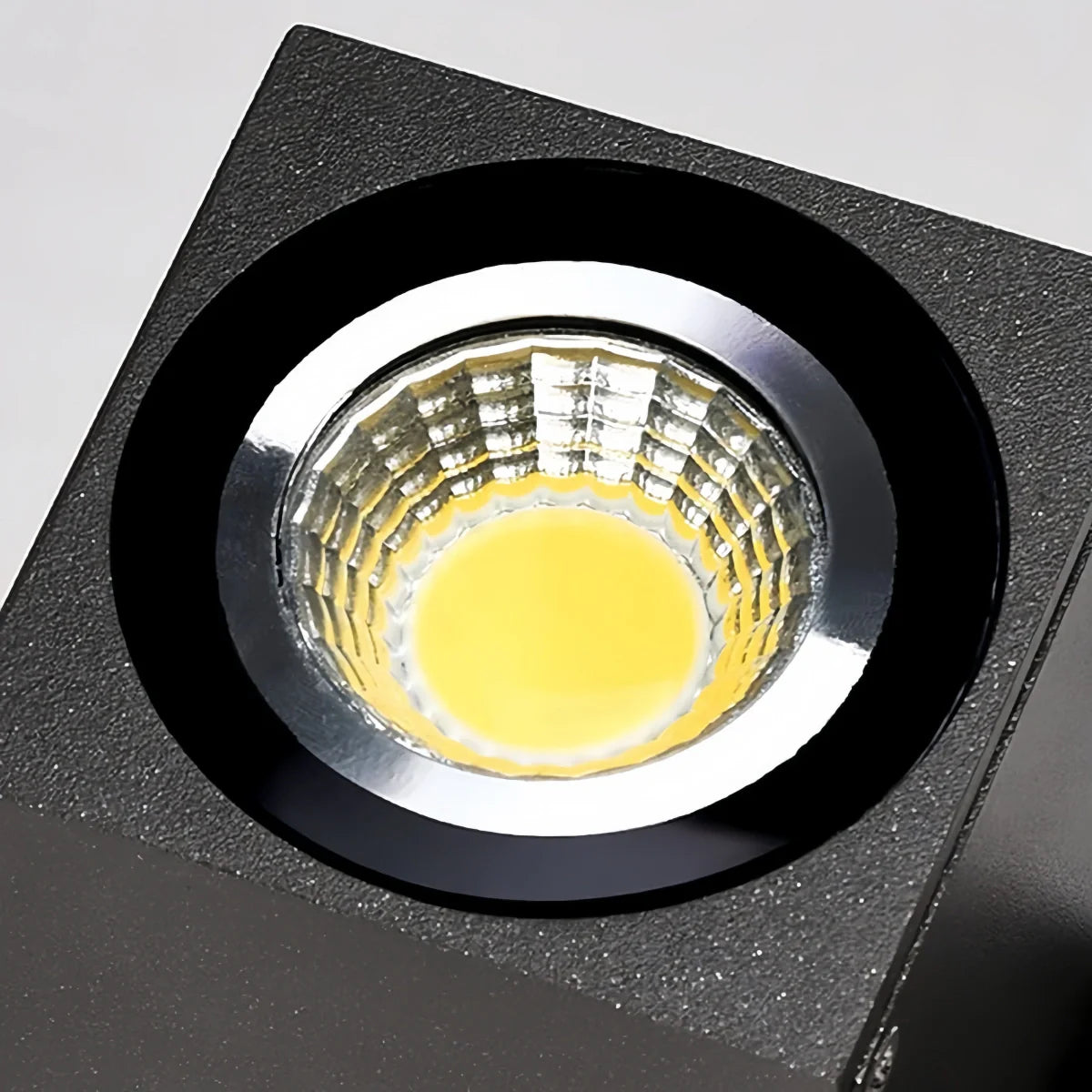 Arcato Modern Rotatable Square Wall Lamp - Black Metal for Outdoor Garden