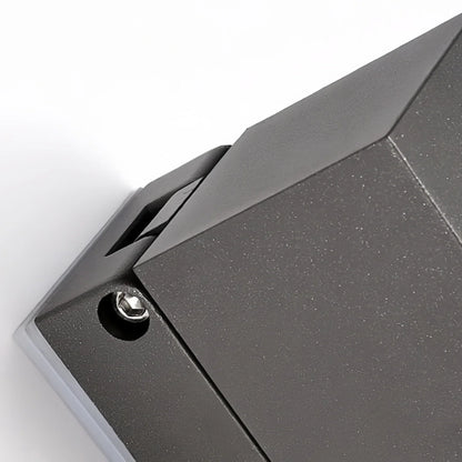 Arcato Modern Rotatable Square Wall Lamp - Black Metal for Outdoor Garden