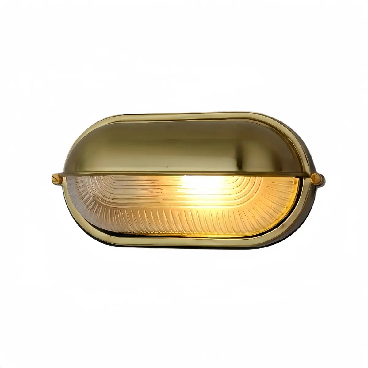 Irondale Modern Round Outdoor Wall Lamp - Silver/Gold Waterproof Metal for Courtyard