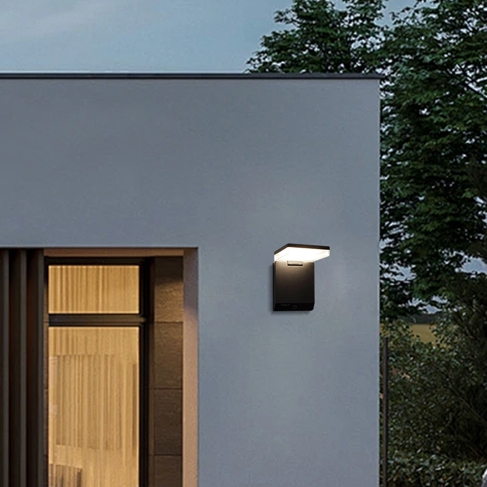 Arcato Modern Solar Outdoor Wall Lamp Acrylic with Motion Sensor (Waterproof)