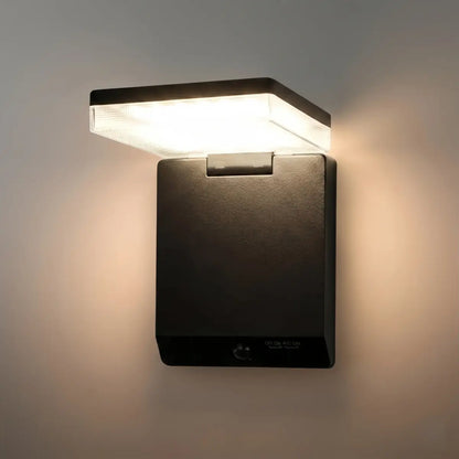 Arcato Modern Solar Outdoor Wall Lamp Acrylic with Motion Sensor (Waterproof)