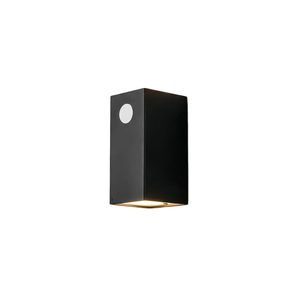 Arcato Minimalist Square/Cylindrical Outdoor Wall Lamp - Black Metal for Garden