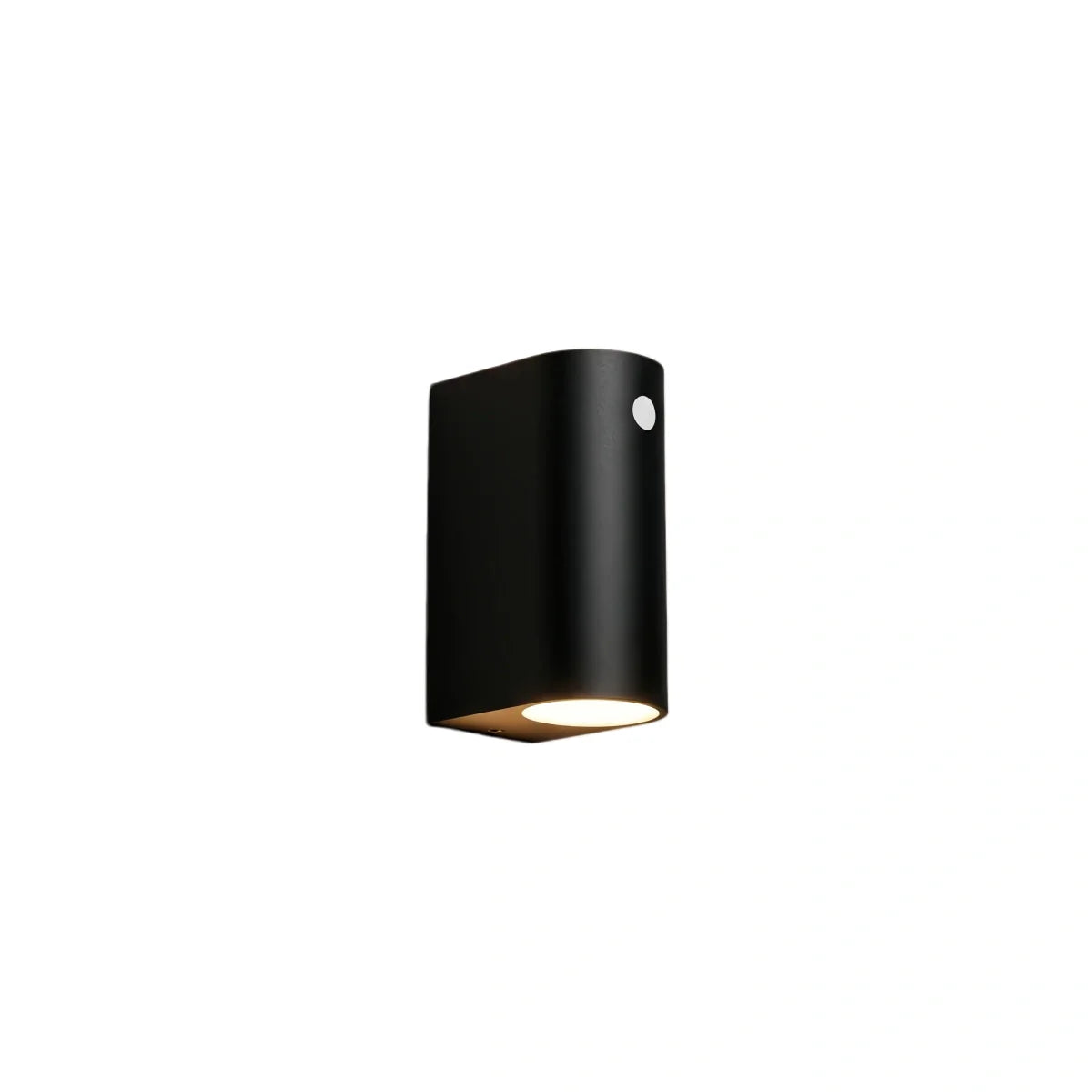 Arcato Minimalist Square/Cylindrical Outdoor Wall Lamp - Black Metal for Garden