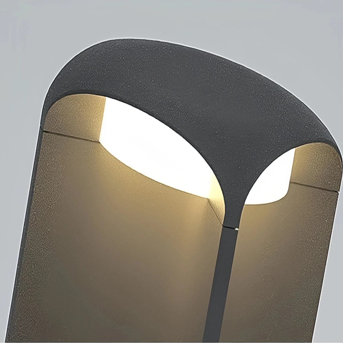 Stellar Modern Cylindrical Outdoor Floor Lamp – Black or Grey Metal & Glass Fixture