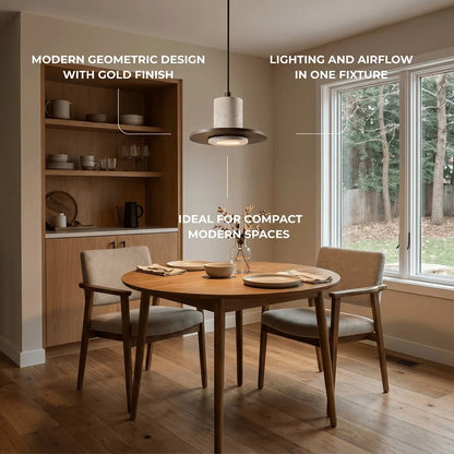 Strata Natural Travertine Pendant Light