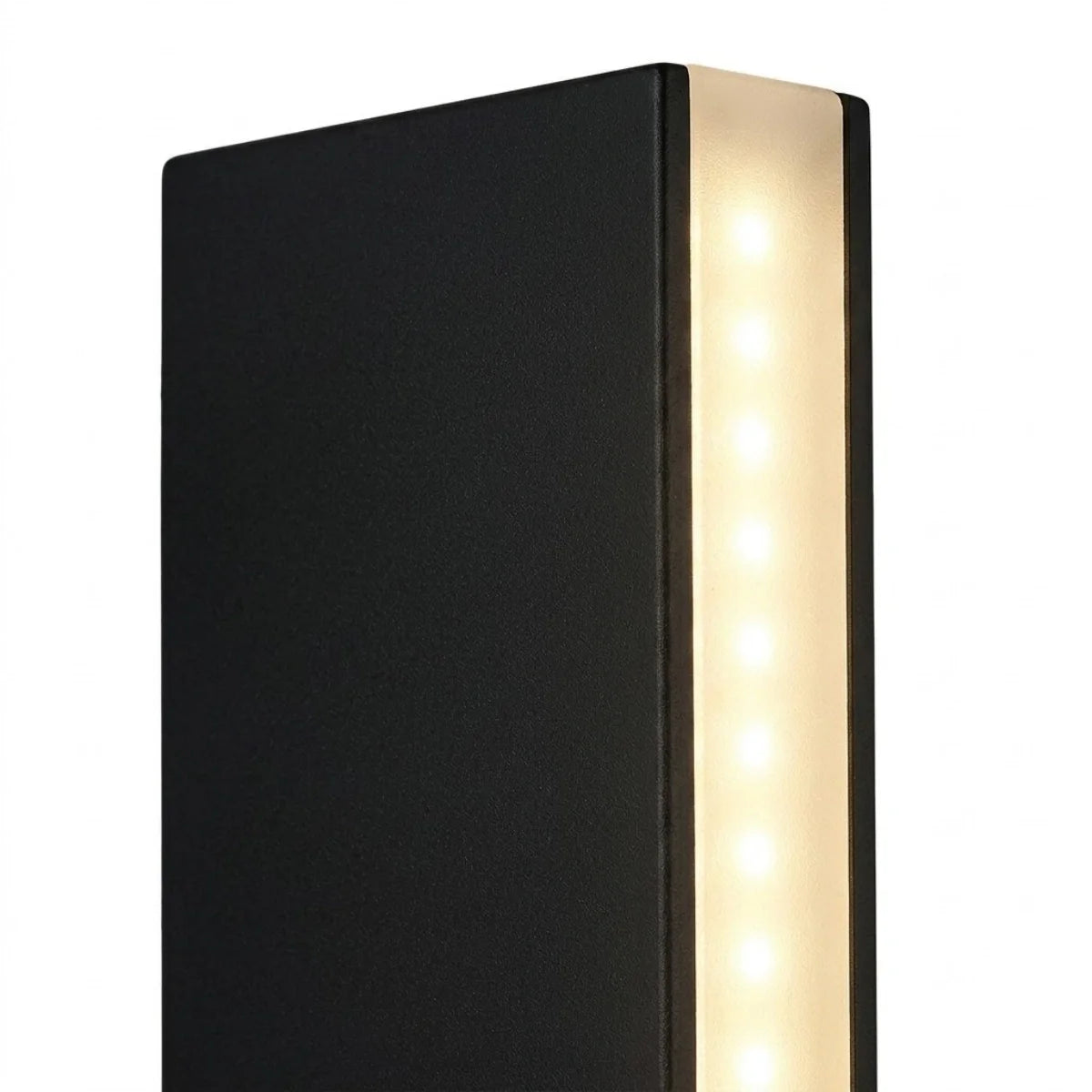 Irondale Industrial Triangular Outdoor Wall Lamp - Black Metal/Glass for Garden