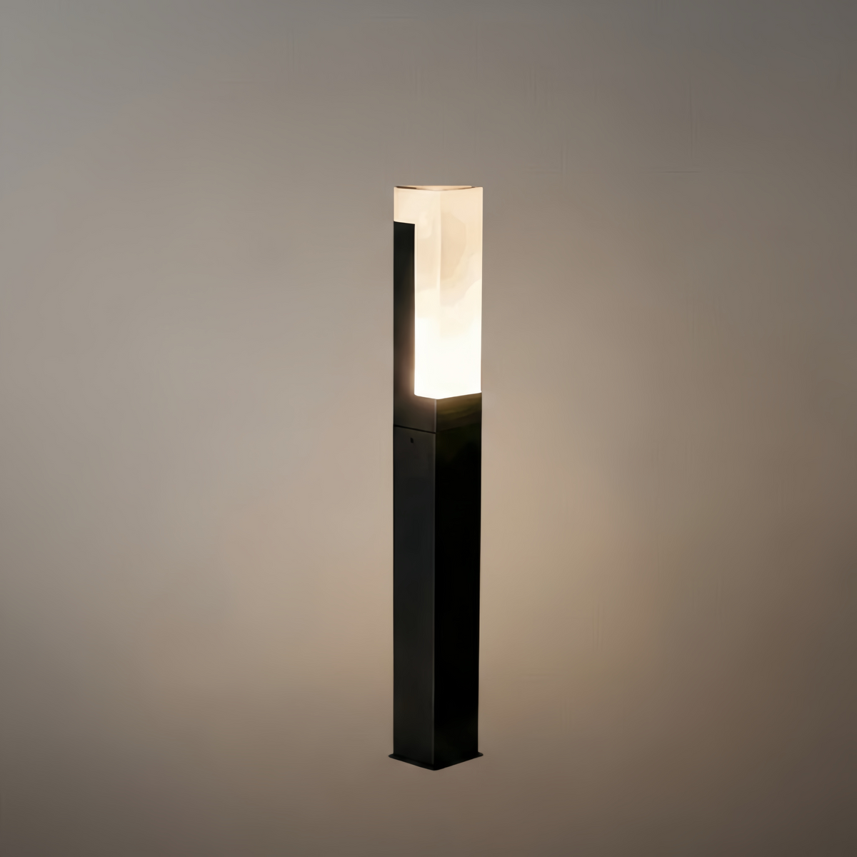 Arcato Modern Black LED Path Light – Outdoor Metal Sensor Lamp for Garden/Terrace