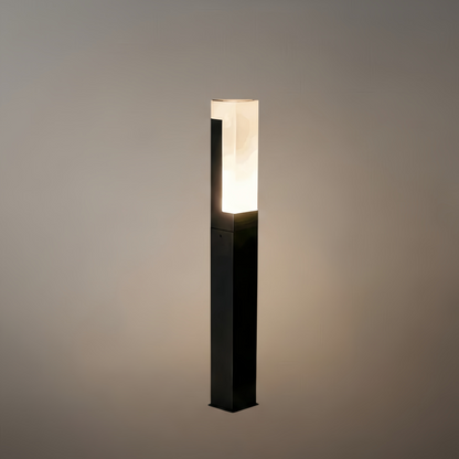 Arcato Modern Black LED Path Light – Outdoor Metal Sensor Lamp for Garden/Terrace
