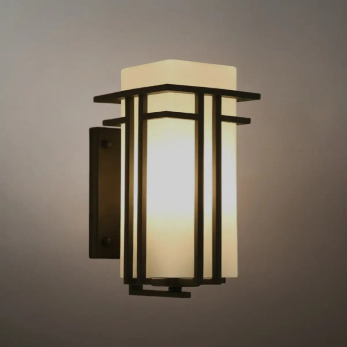 Irondale Rustic Outdoor Wall Sconce -- Black Metal for Porch Garage Exterior Hallway