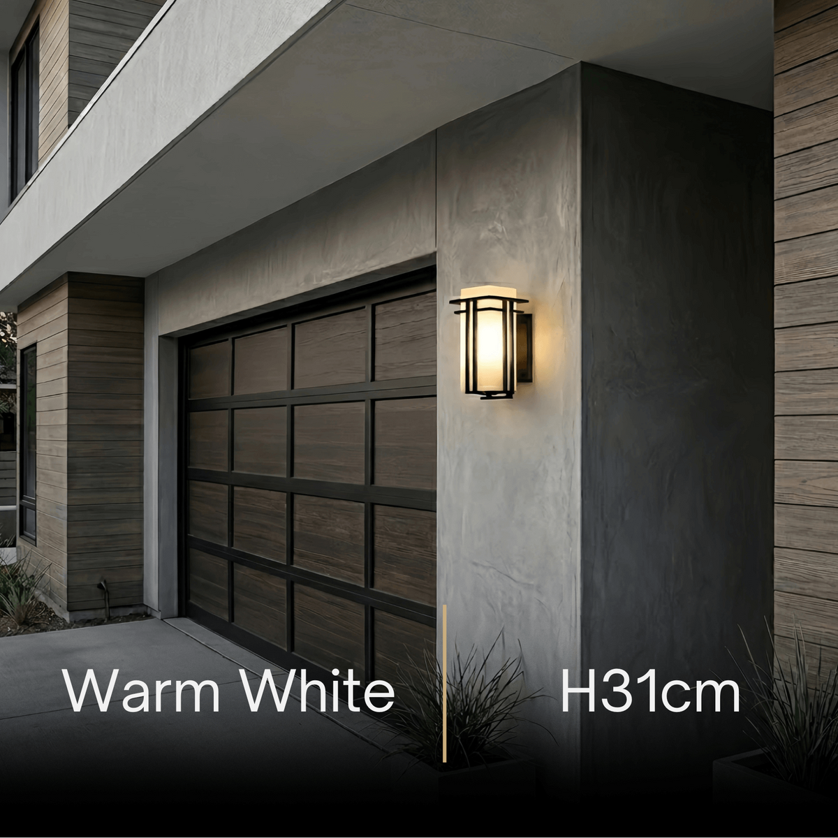 Irondale Rustic Outdoor Wall Sconce -- Black Metal for Porch Garage Exterior Hallway