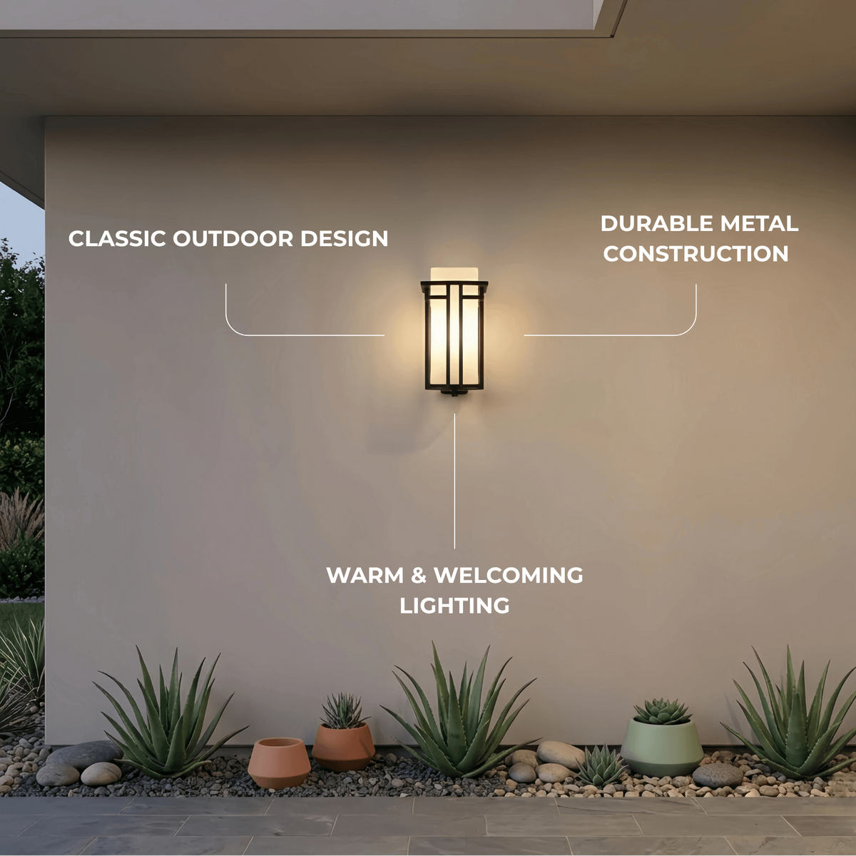 Irondale Rustic Outdoor Wall Sconce -- Black Metal for Porch Garage Exterior Hallway