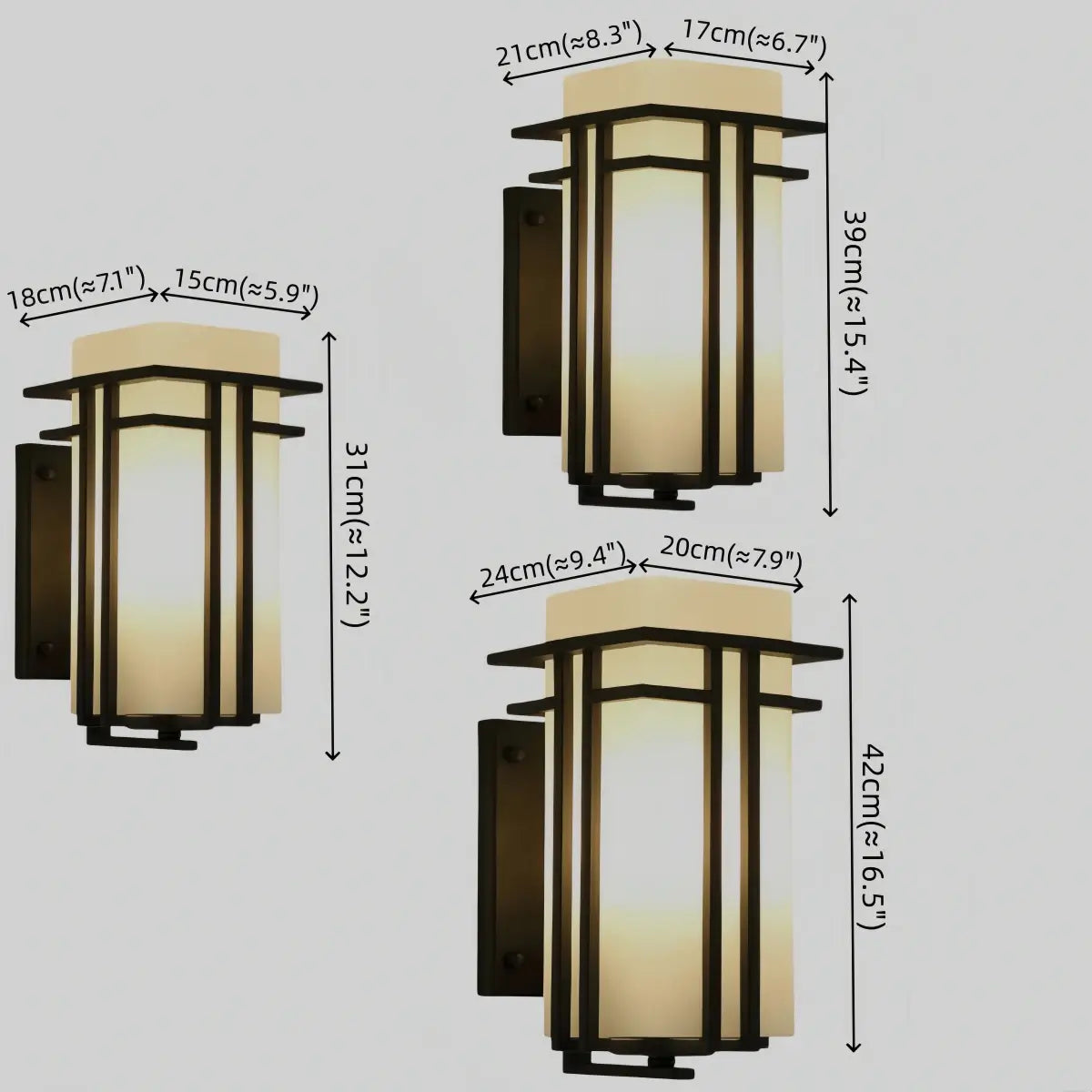 Irondale Rustic Outdoor Wall Sconce -- Black Metal for Porch Garage Exterior Hallway