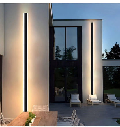 Bolt Modern Linear LED Outdoor Wall Light – IP65 Waterproof Exterior Wall Sconce