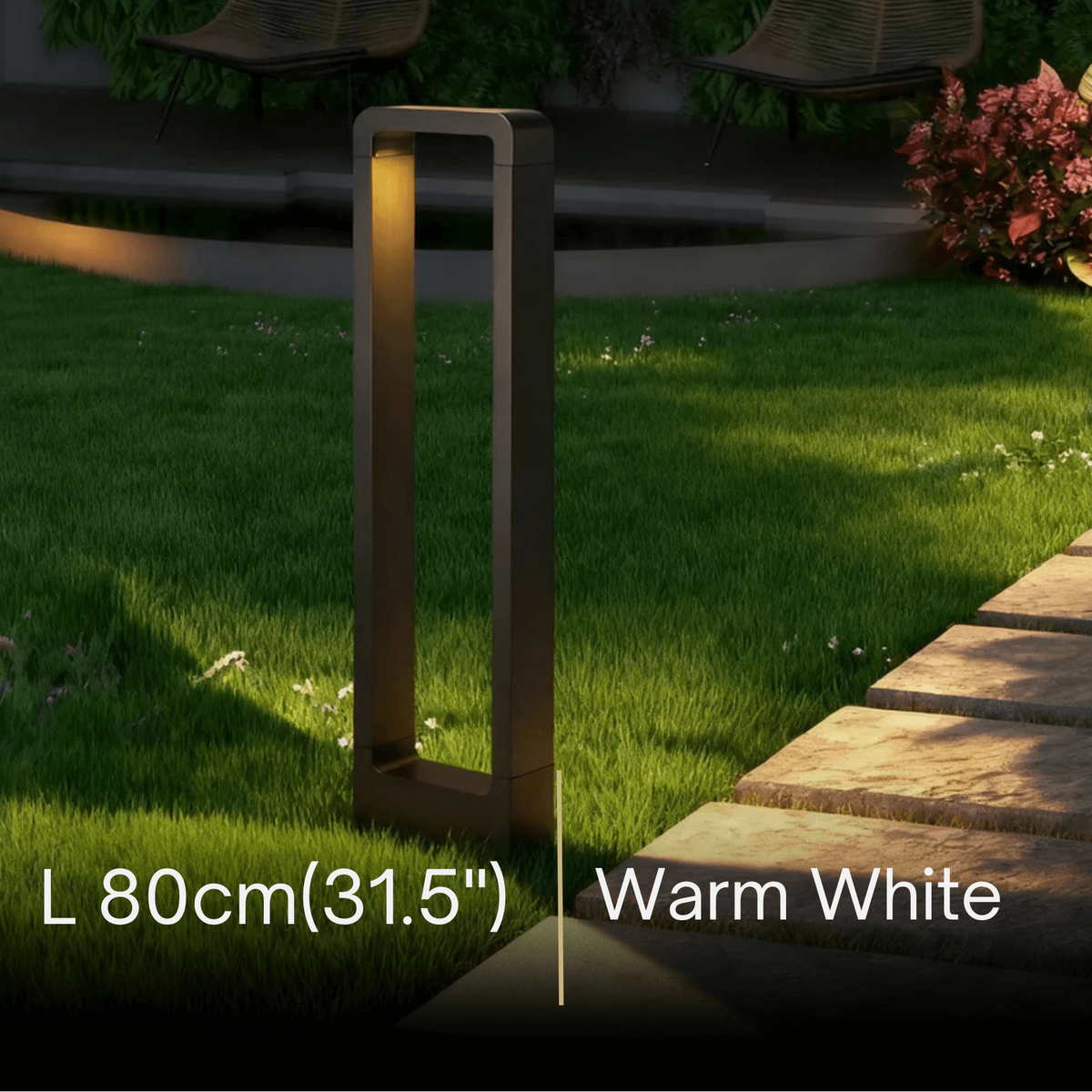 Arcato Modern Black Metal LED Path Light – Outdoor Garden Lighting