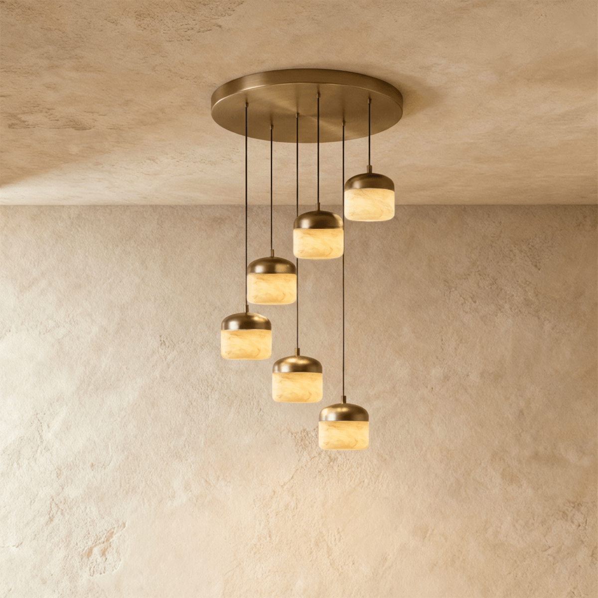 Nuvlight Asta Alabaster Pendant Light