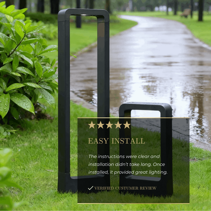 Arcato Modern Black Metal LED Path Light – Outdoor Garden Lighting