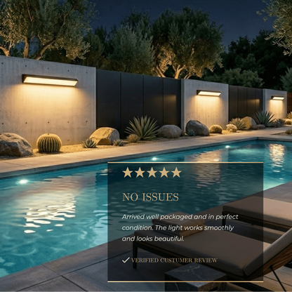 Arcato Minimalist Outdoor Wall Lamp - Light for Courtyard