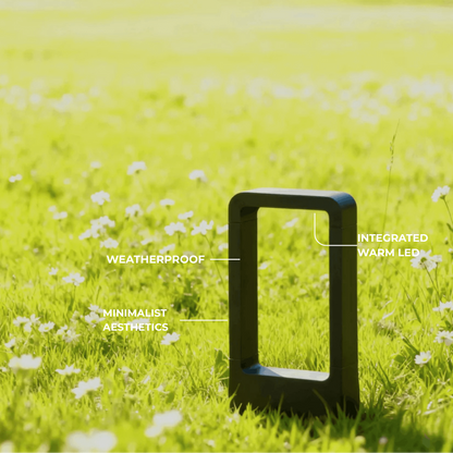 Arcato Modern Black Metal LED Path Light – Outdoor Garden Lighting