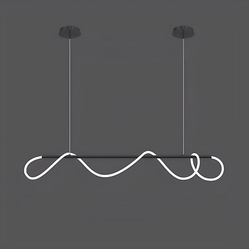 Nuvlight Modern Long Hose Led Pendant Light for Dining Room