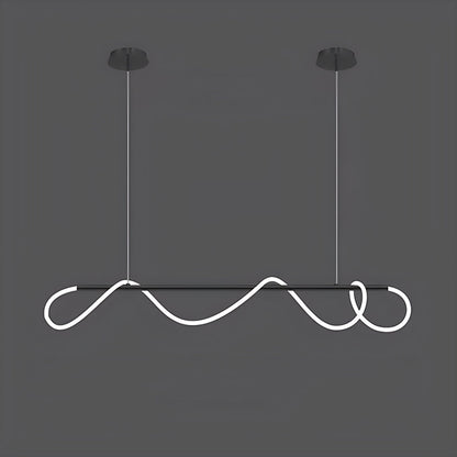 Nuvlight Modern Long Hose Led Pendant Light for Dining Room