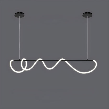 Nuvlight Modern Long Hose Led Pendant Light for Dining Room