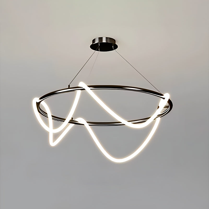 Nuvlight Modern Long Hose Led Pendant Light for Dining Room