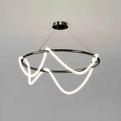 Nuvlight Modern Long Hose Led Pendant Light for Dining Room