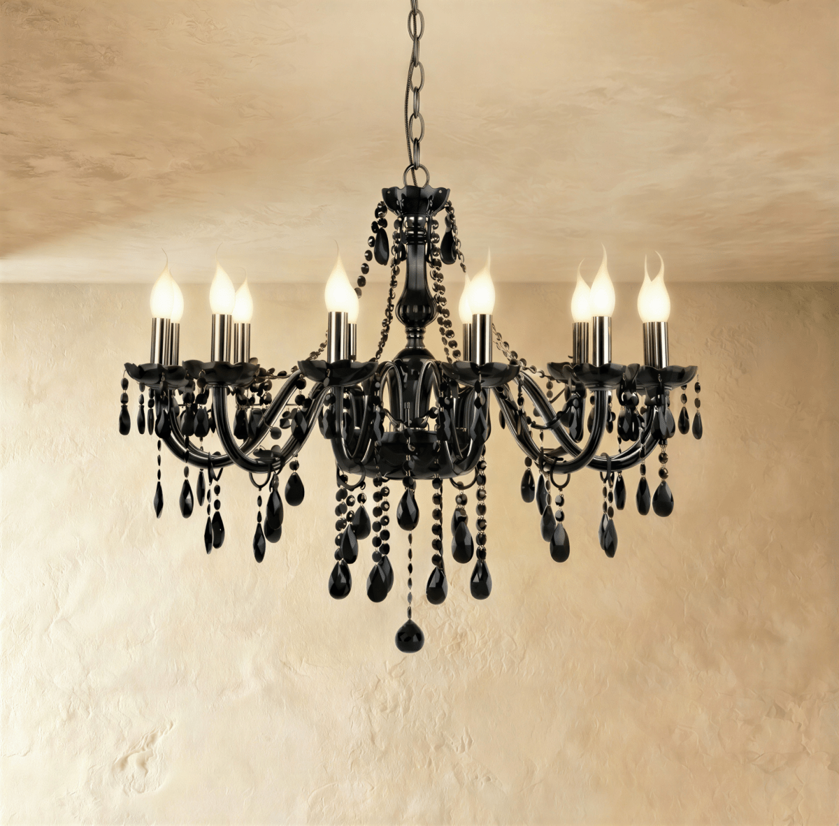 Nuvlight Brigitte Chandelier - Black