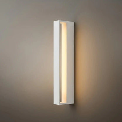 Arcato Modern Rectangular Outdoor Wall Lamp – Metal Sensor Light Garden/Patio