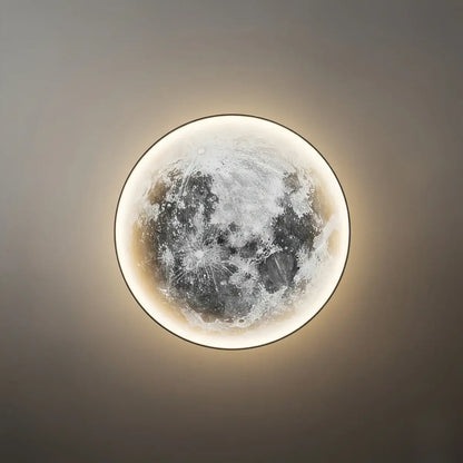 Moon Wall Light Luna, Waterproof Outdoor Moon Sconce for Patio Garden & Bathroom