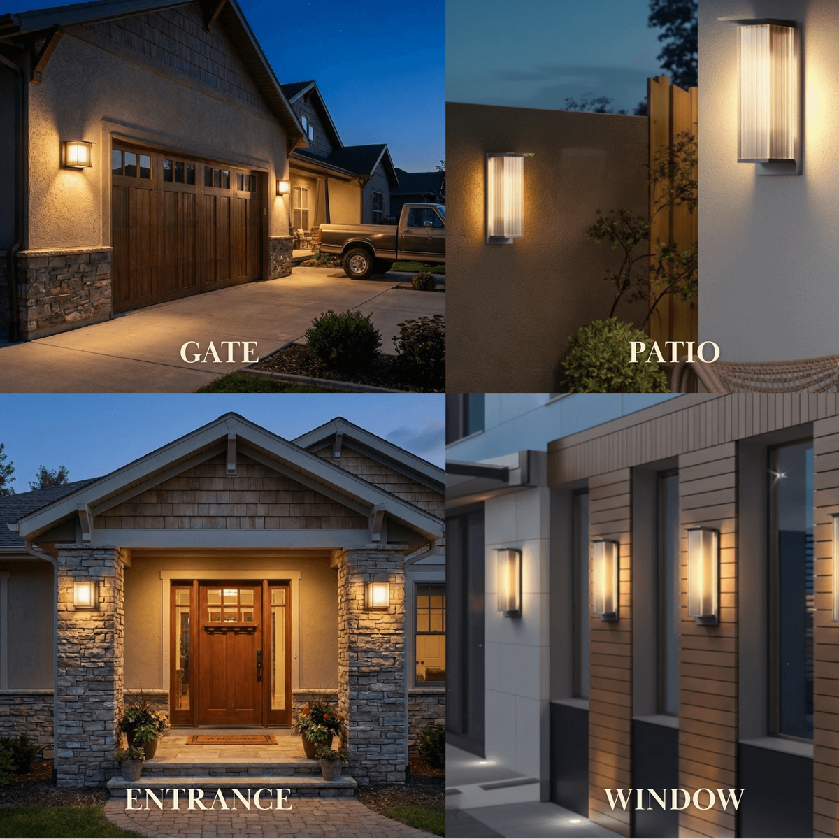 Irondale Industrial Rectangular LED Outdoor Wall Lamp – Waterproof Light for Courtyard