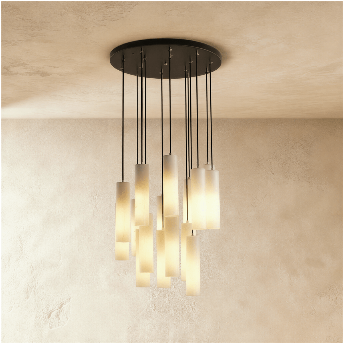 Nuvlight Entokei Alabaster Chandelier Light