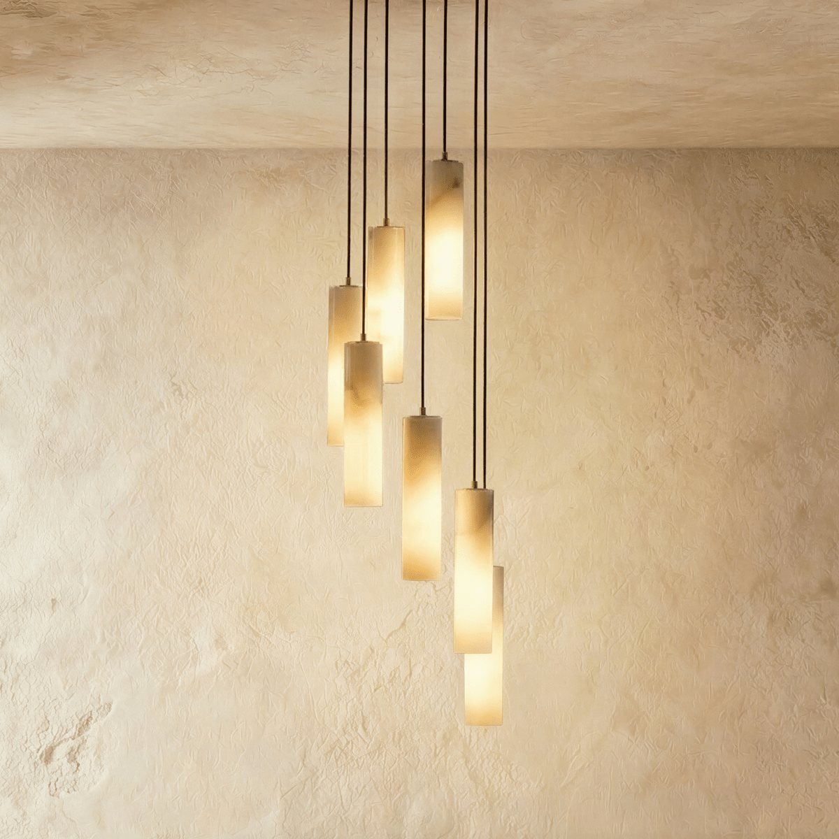 Nuvlight Entokei Alabaster Chandelier Light