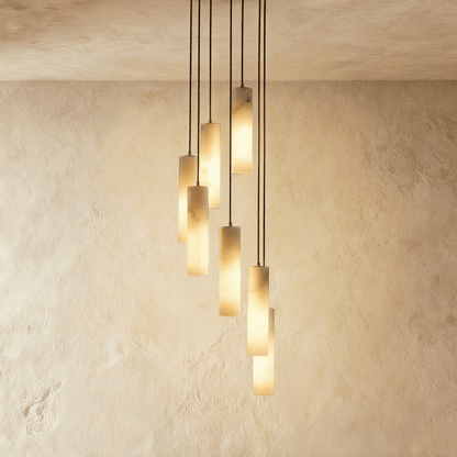 Nuvlight Entokei Alabaster Chandelier Light