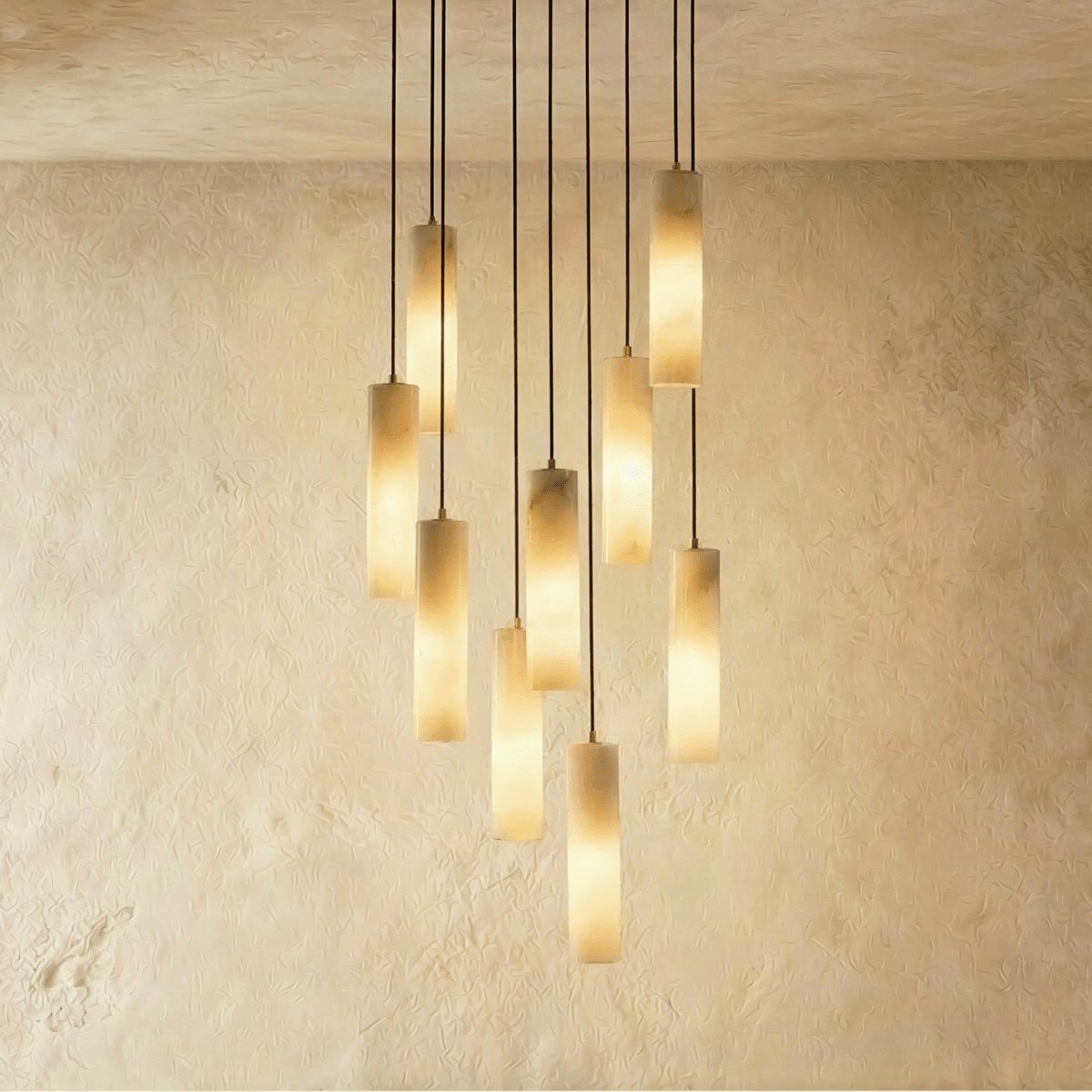 Nuvlight Entokei Alabaster Chandelier Light