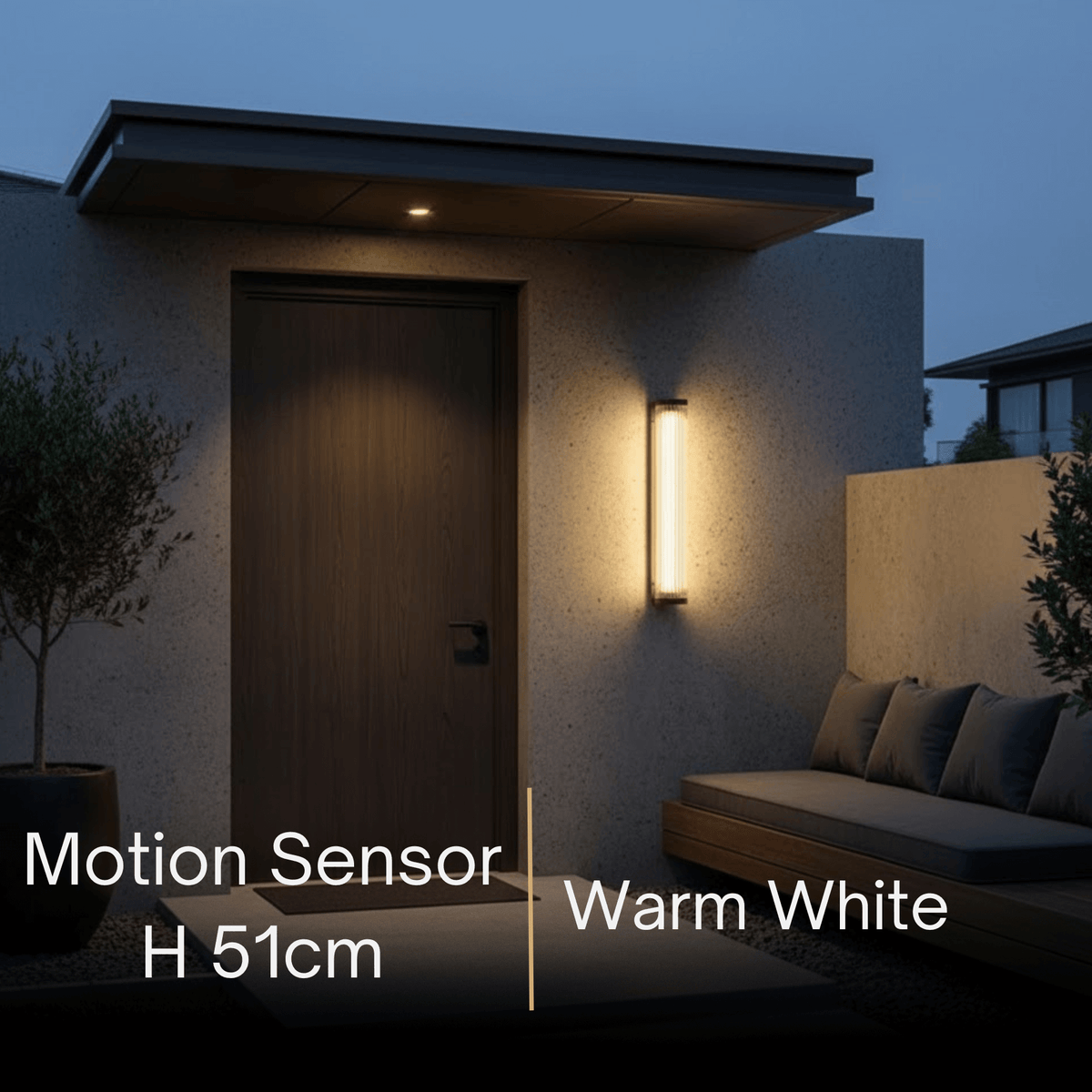Irondale Modern Outdoor Wall Sconce – Waterproof Light for Terrace