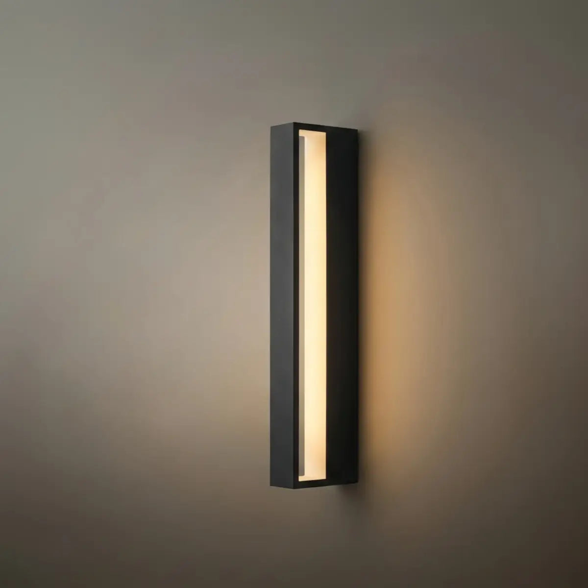 Arcato Modern Rectangular Outdoor Wall Lamp – Metal Sensor Light Garden/Patio