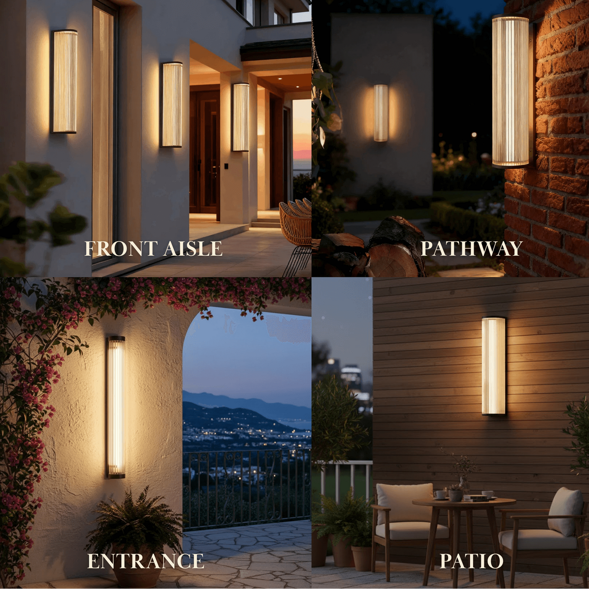 Irondale Modern Outdoor Wall Sconce – Waterproof Light for Terrace