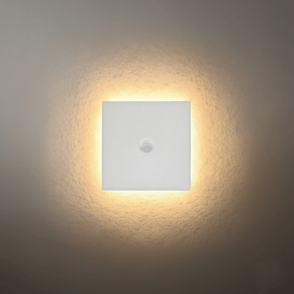 Nuvlight Minimalist LED Outdoor Wall Lamp – Black/White Round/Square Porch Sensor Light
