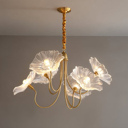 Nuvlight Floare Chandelier B - Clear L35.4"(90cm) x H21.6"(55cm)