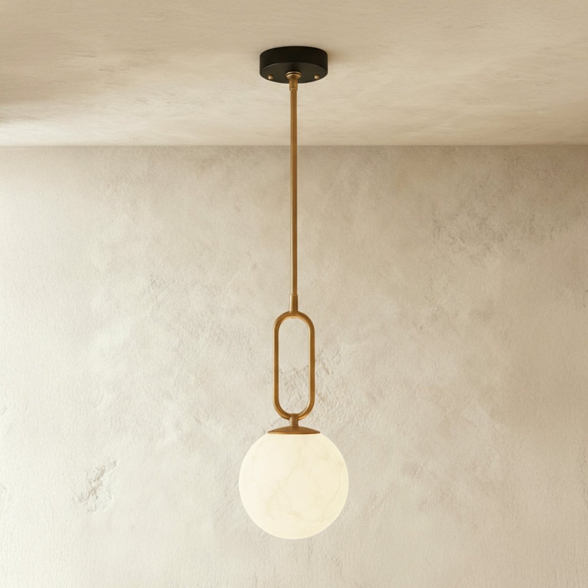Nuvlight Gong Alabaster Pendant Light