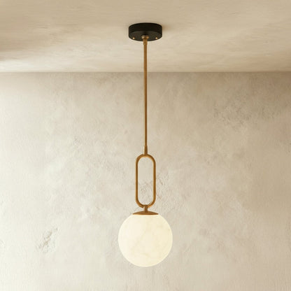 Nuvlight Gong Alabaster Pendant Light