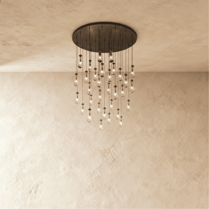 Nuvlight Pulcher Glass Tears Chandelier