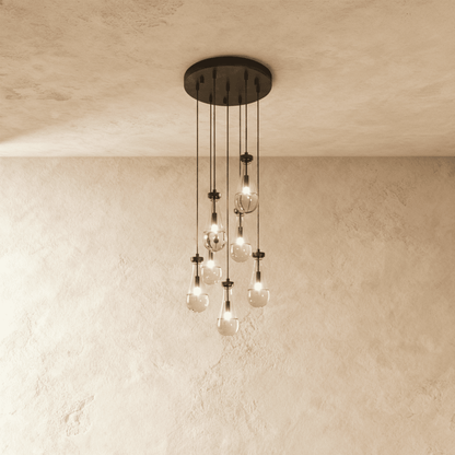 Nuvlight Pulcher Glass Tears Chandelier