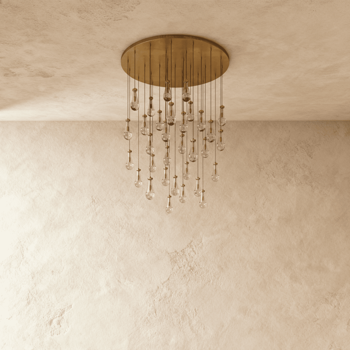 Pulcher Glass Tears Chandelier