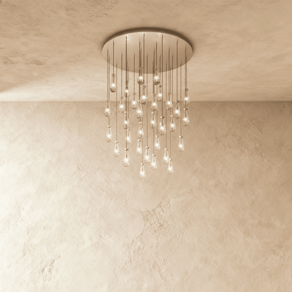 Nuvlight Pulcher Glass Tears Chandelier