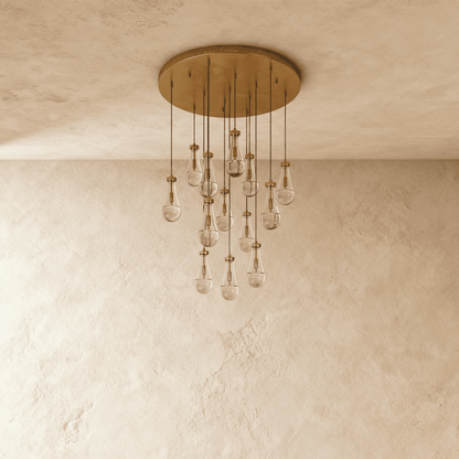 Pulcher Glass Tears Chandelier
