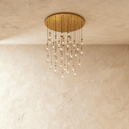 Nuvlight Pulcher Glass Tears Chandelier