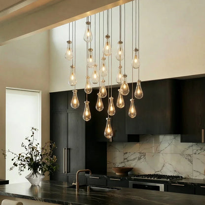 Pulcher Glass Tears Chandelier