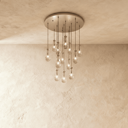 Nuvlight Pulcher Glass Tears Chandelier